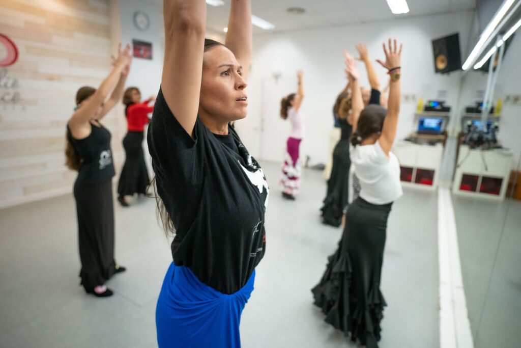 Espejo en el baile flamenco