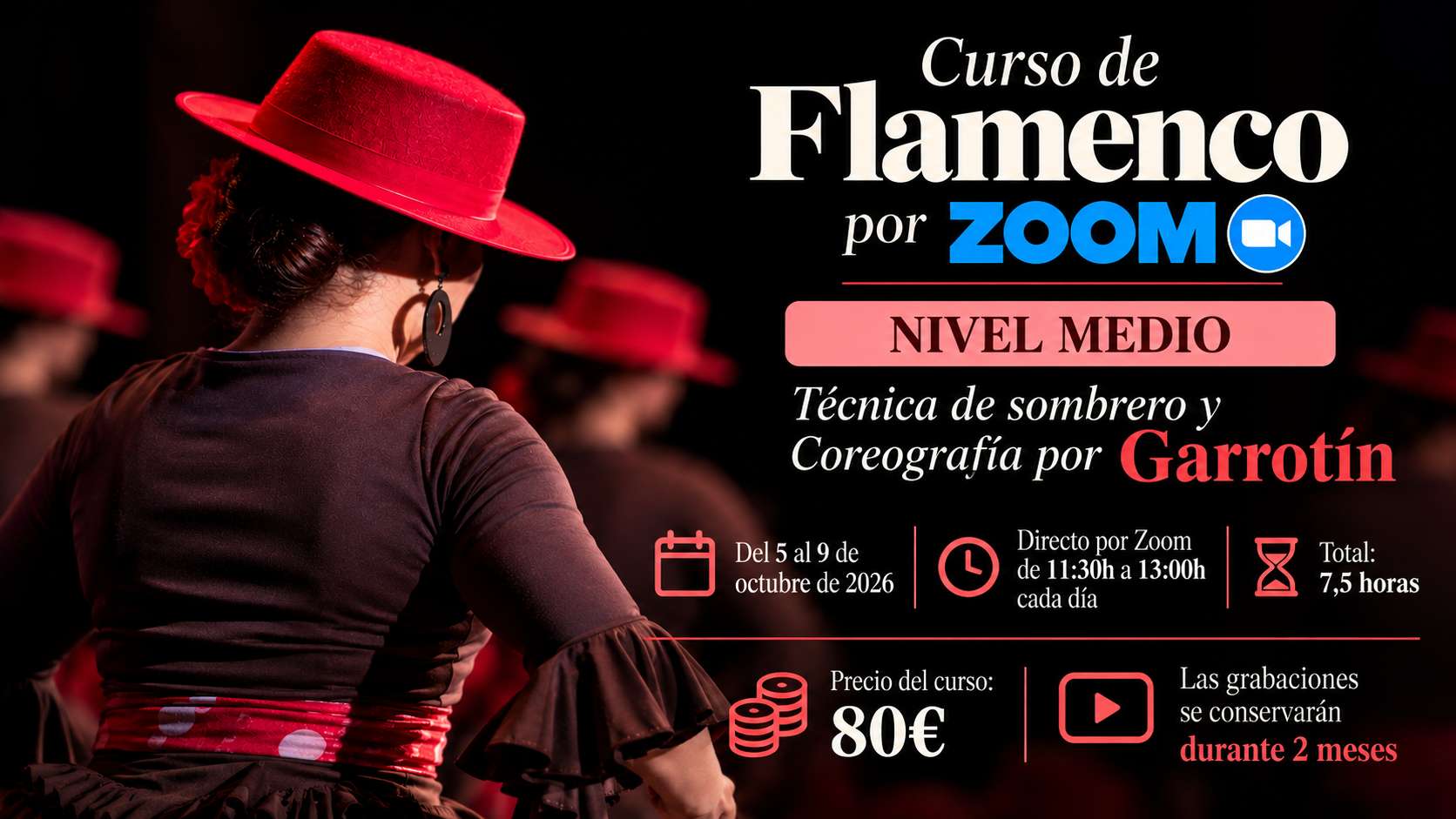 Técnica de sobrero y coreografía por Garrotín